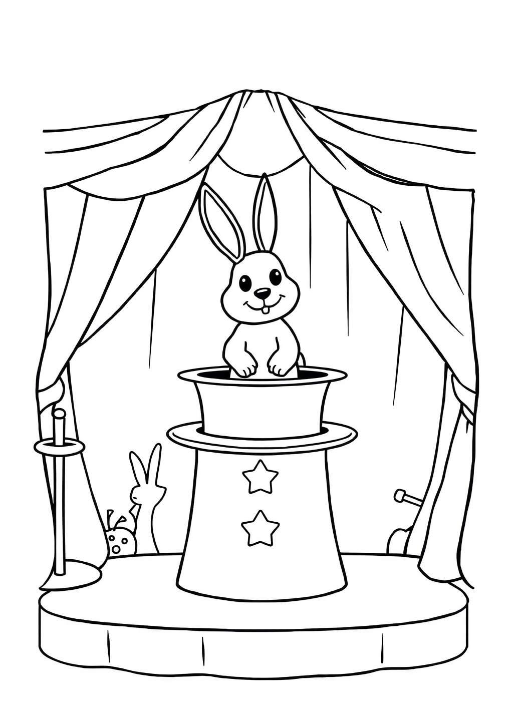 Ausmalbild: Zauberer